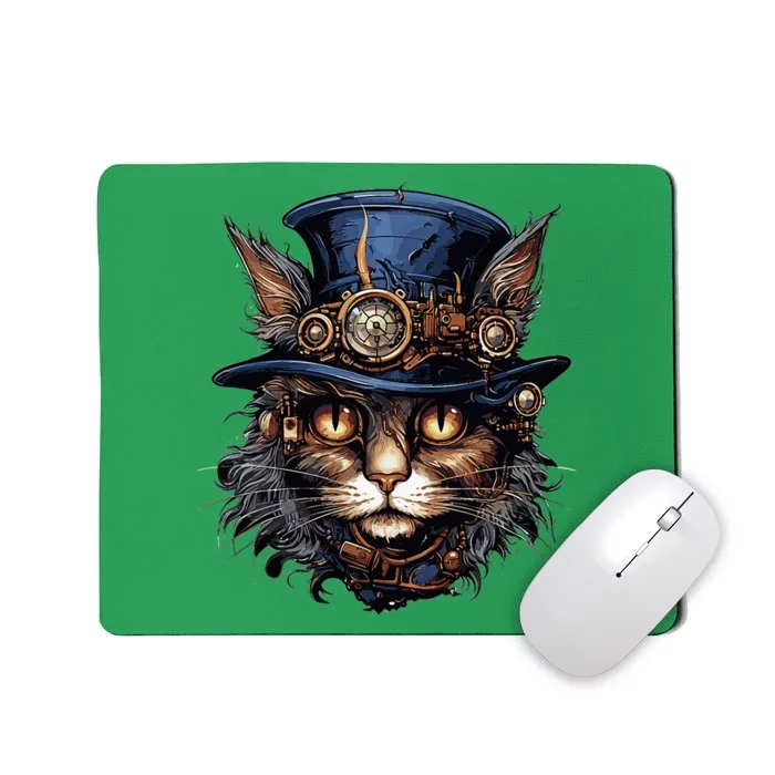 Steampunk Cat Mousepad