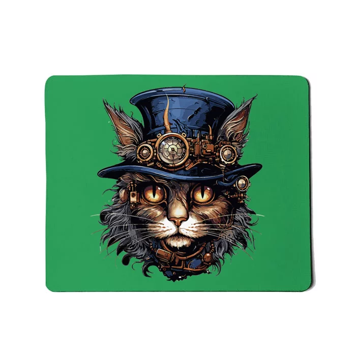 Steampunk Cat Mousepad