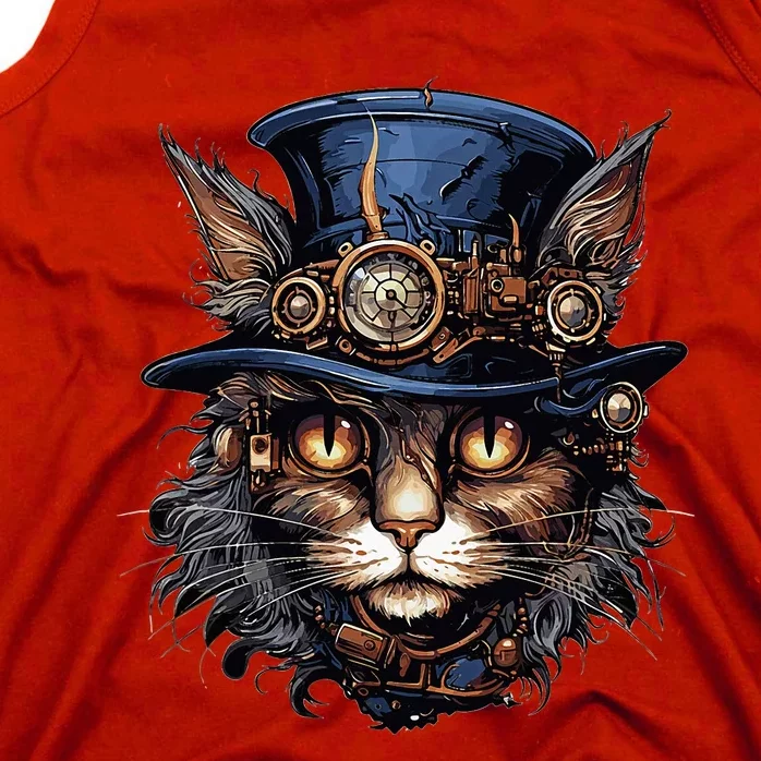 Steampunk Cat Tank Top