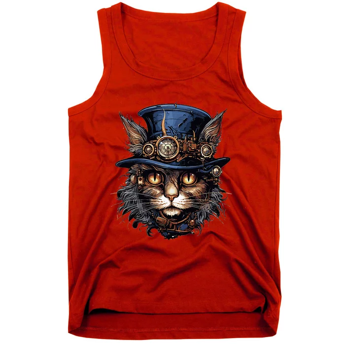 Steampunk Cat Tank Top