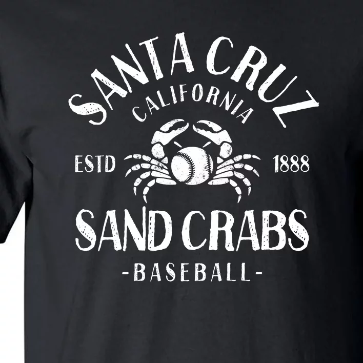 Santa Cruz Sand Crabs California Baseball Tall T-Shirt