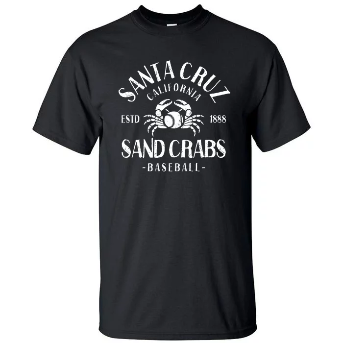 Santa Cruz Sand Crabs California Baseball Tall T-Shirt