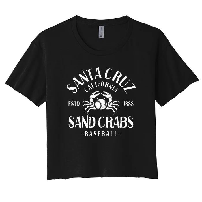 Santa Cruz Sand Crabs California Baseball Women's Crop Top Tee