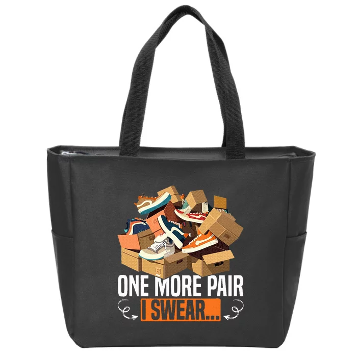 Shoe Collector Sneakerhead Shoe Lover I Love Sneakers Zip Tote Bag