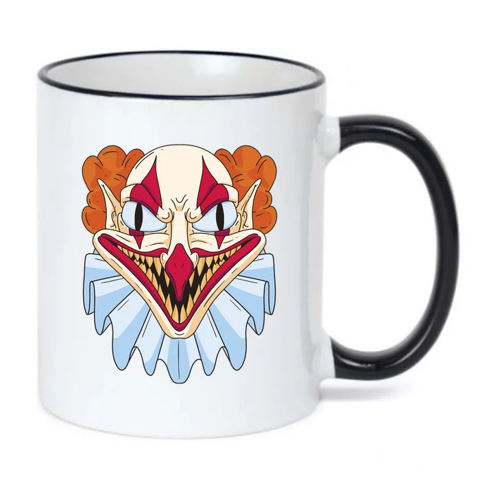 Scary Clown Smile Black Color Changing Mug