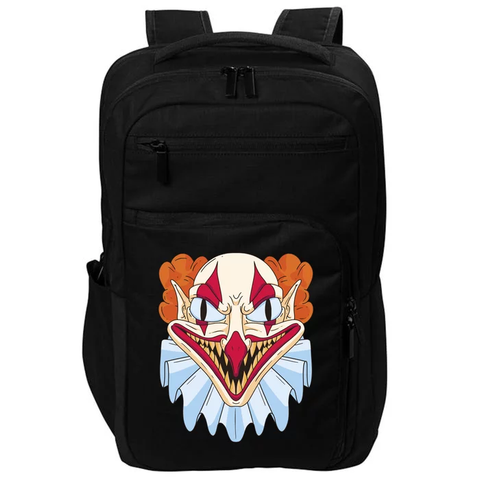 Scary Clown Smile Impact Tech Backpack