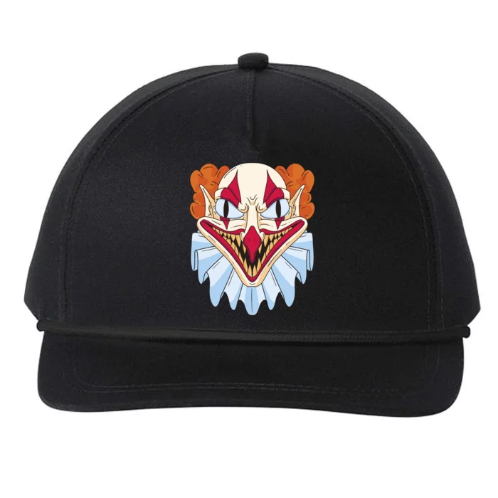 Scary Clown Smile Snapback Five-Panel Rope Hat