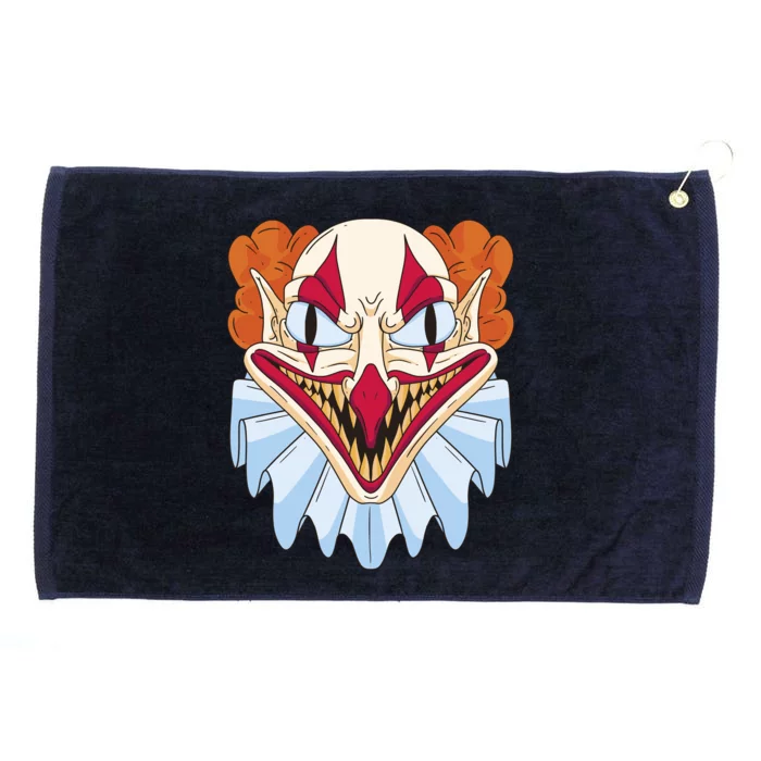 Scary Clown Smile Grommeted Golf Towel