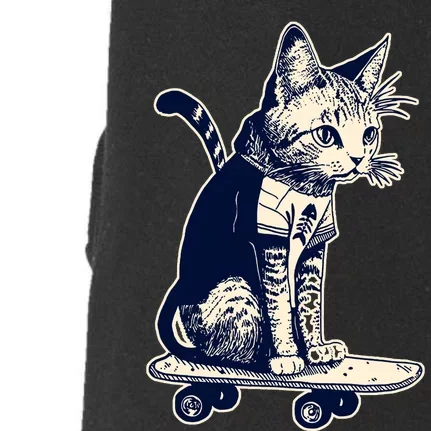 Skate Cat Doggie 3-End Fleece Hoodie