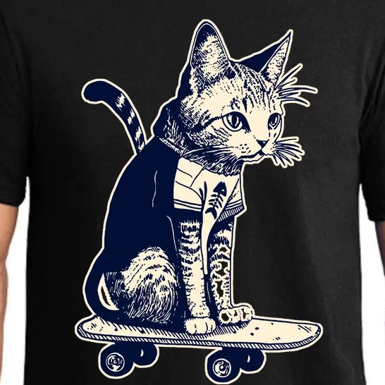 Skate Cat Pajama Set