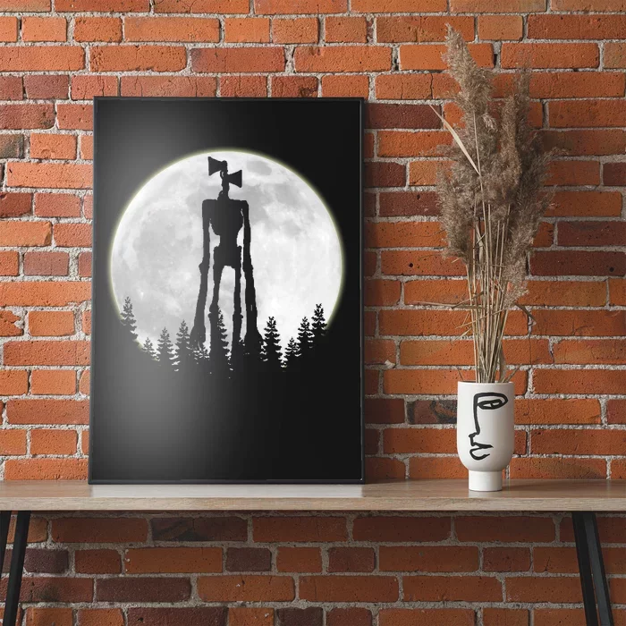 Supernatural Cryptid Siren Head Moon Poster