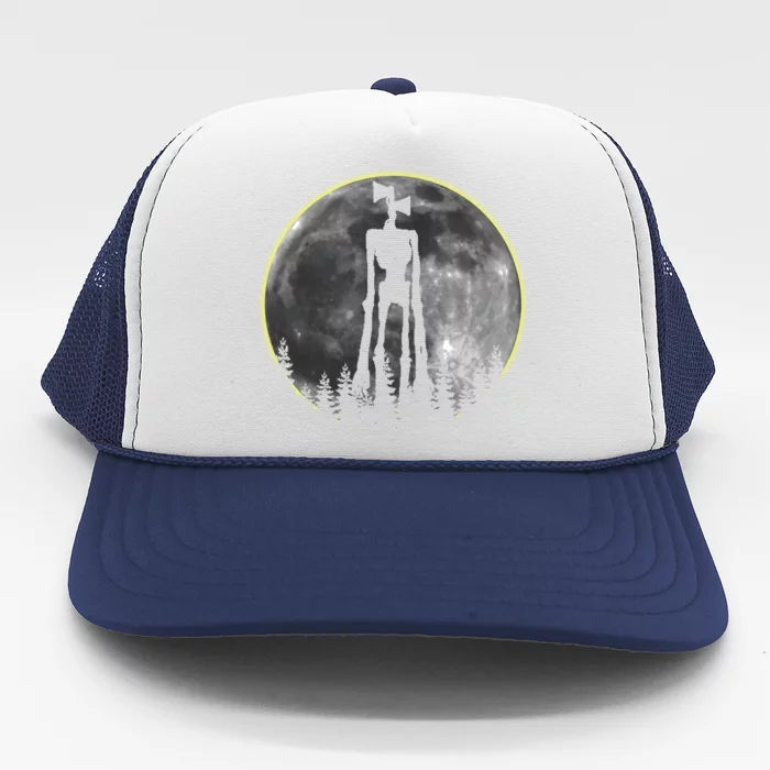 Supernatural Cryptid Siren Head Moon Trucker Hat