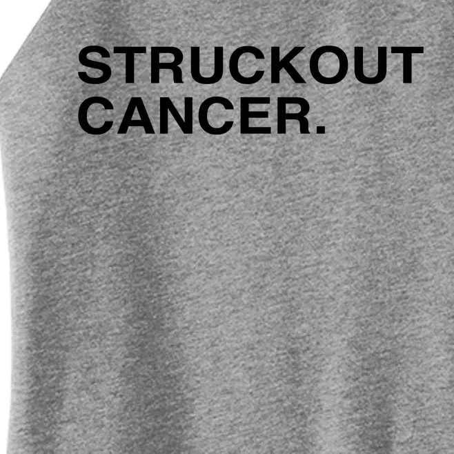 Struckout Cancer Women’s Perfect Tri Rocker Tank