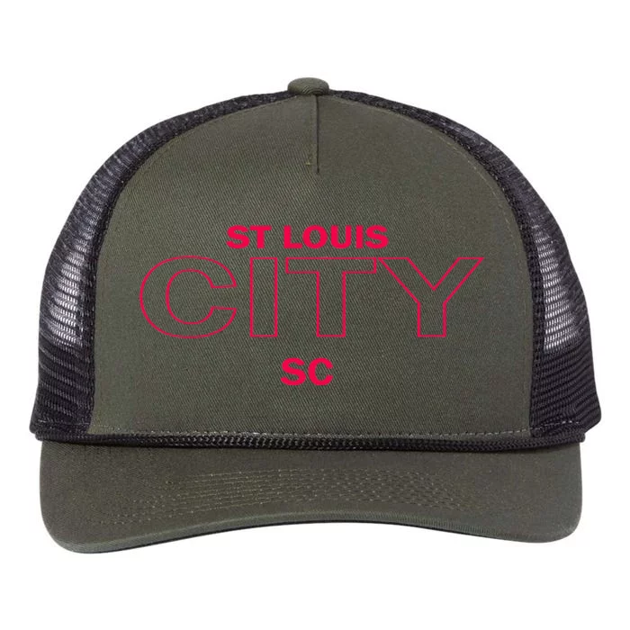 Stl City Retro Rope Trucker Hat Cap