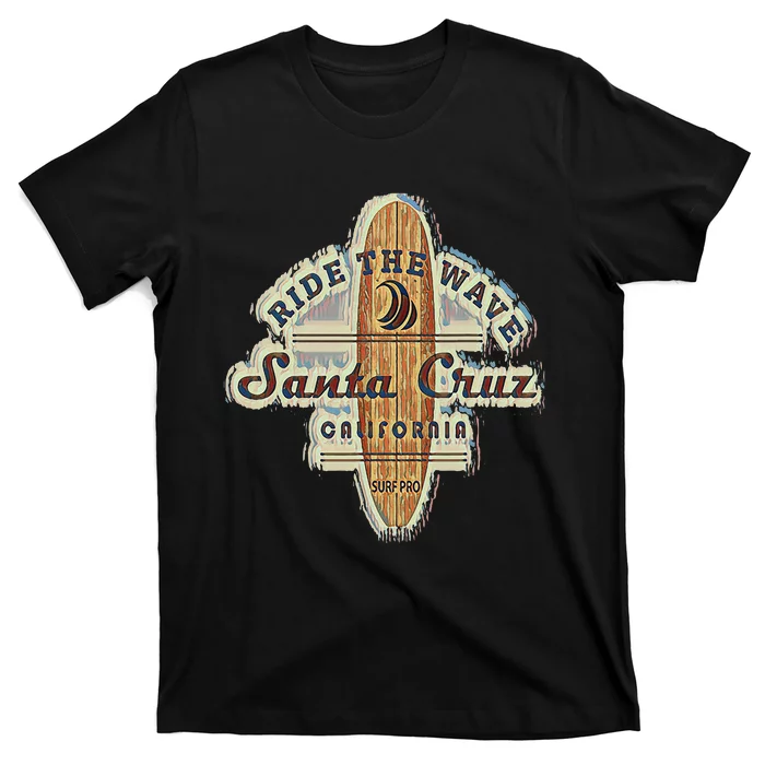 Santa Cruz Surfer Surfboard Vintage T-Shirt