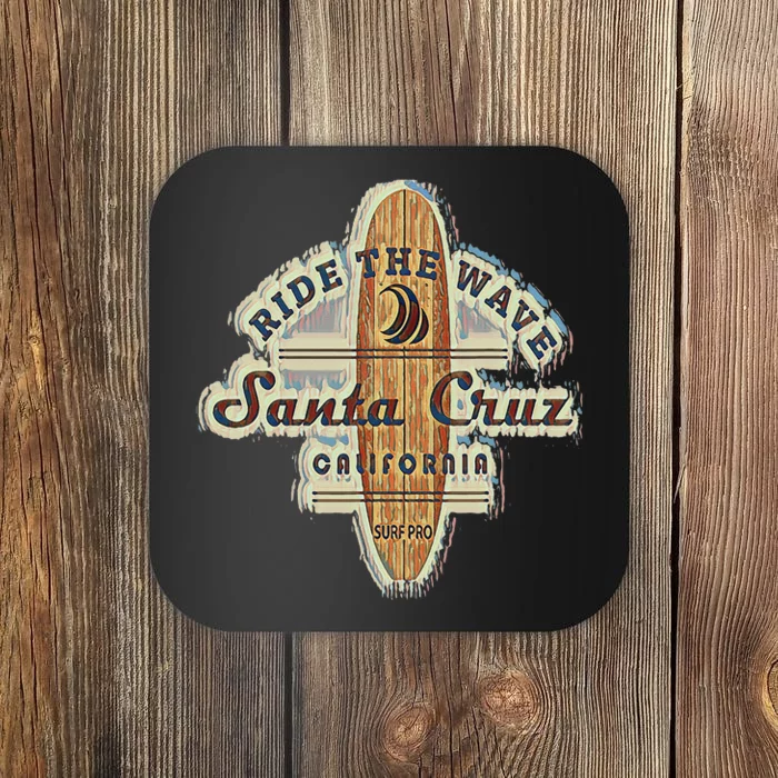 Santa Cruz Surfer Surfboard Vintage Coaster