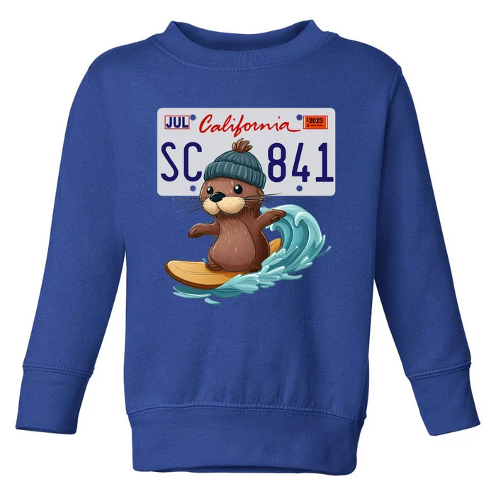 Santa Cruz Sea Otter 841 Gift Toddler Sweatshirt