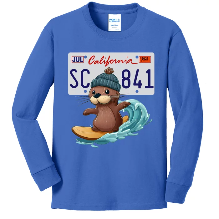 Santa Cruz Sea Otter 841 Gift Kids Long Sleeve Shirt