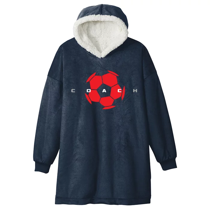 Soccer Coach Hooded Wearable Blanket