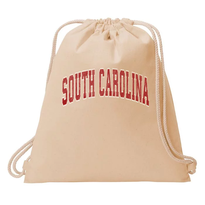 South Carolina Sc Vintage Athletic Sports Drawstring Bag