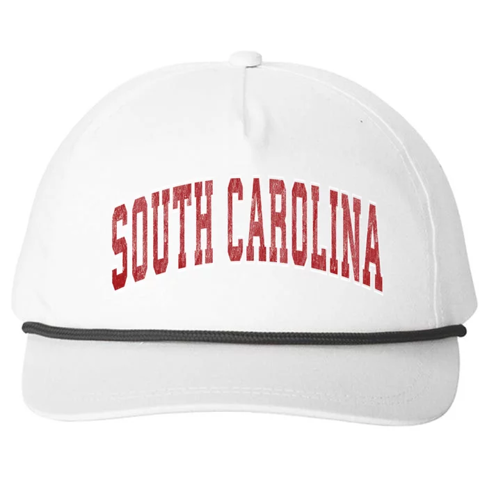 South Carolina Sc Vintage Athletic Sports Snapback Five-Panel Rope Hat