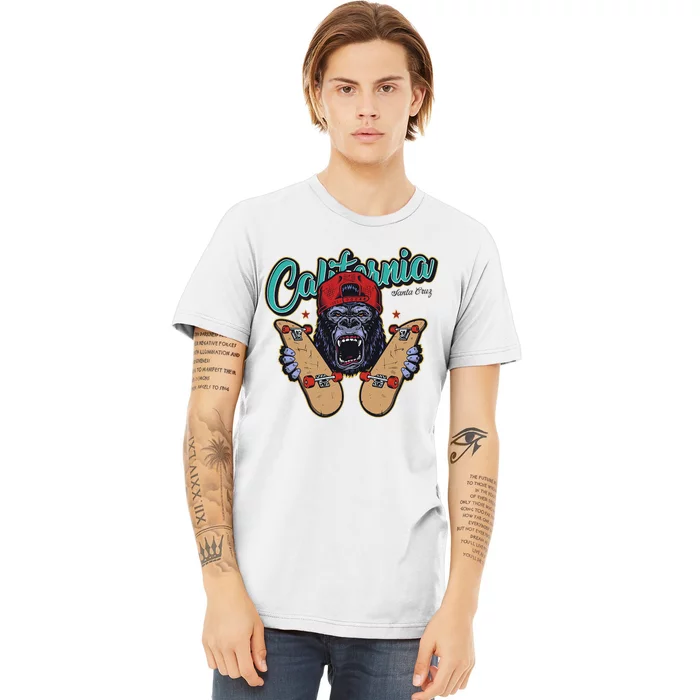 Santa Cruz Skateboard California Skateboard Street Wear Premium T-Shirt