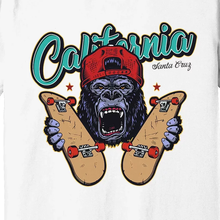 Santa Cruz Skateboard California Skateboard Street Wear Premium T-Shirt