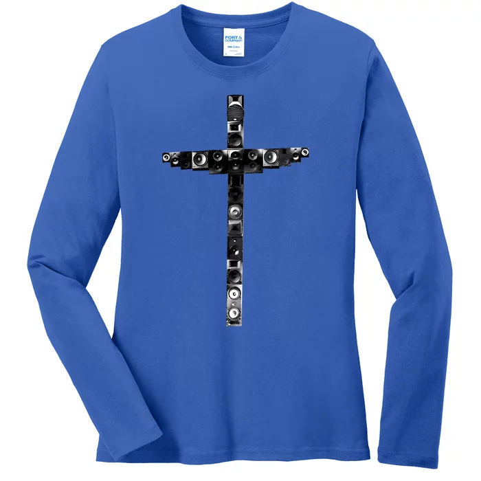 Speaker Cross Ladies Long Sleeve Shirt