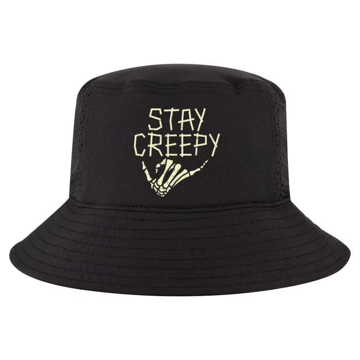 Stay Creepy Skeleton Hand Funny Halloween Costume Cool Comfort Performance Bucket Hat