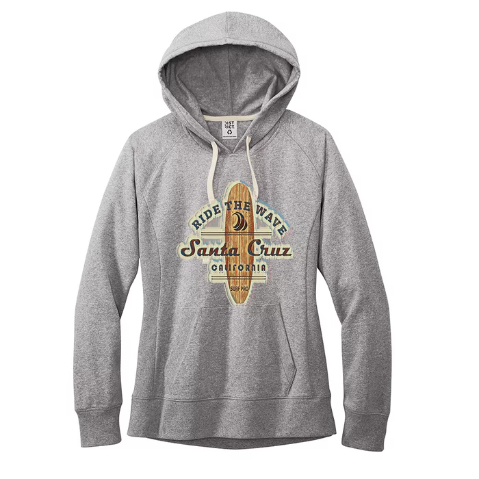 Santa Cruz Surfer Surfboard Vintage Women's Fleece Hoodie