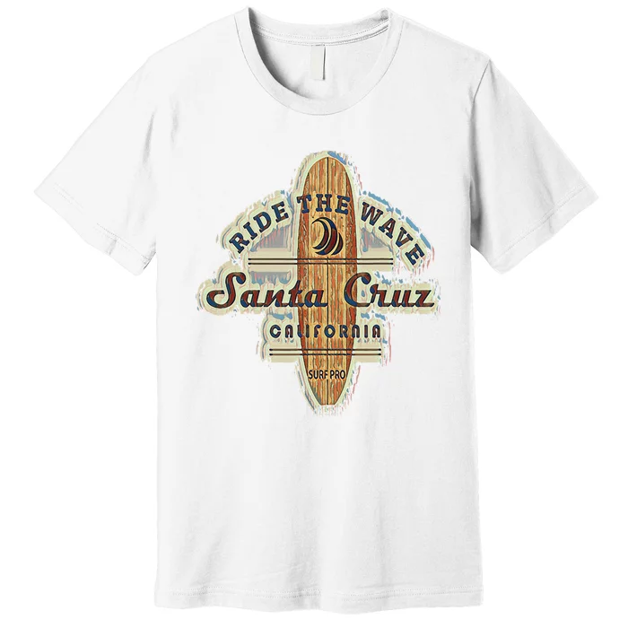 Santa Cruz Surfer Surfboard Vintage Premium T-Shirt