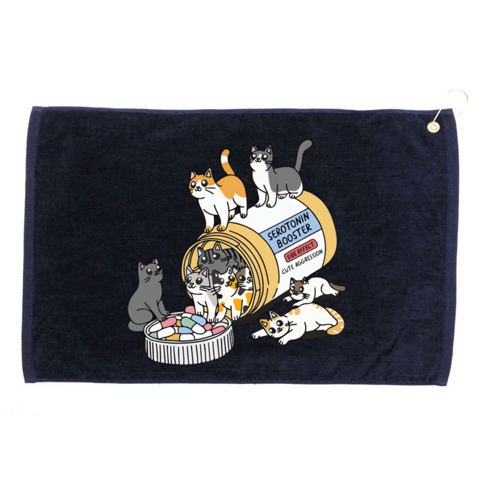 Serotonin Cats Grommeted Golf Towel