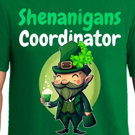 Shenanigans Coordinator St Patricks Day Green Gnomes Lovers Pajama Set