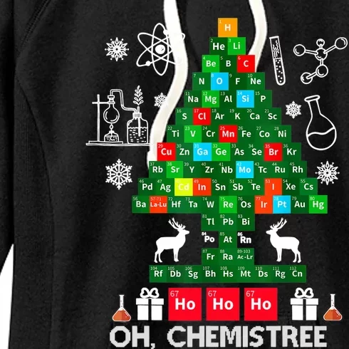 Science Christmas Shirt Oh Chemist Tree Chemistree Women's Fleece Hoodie