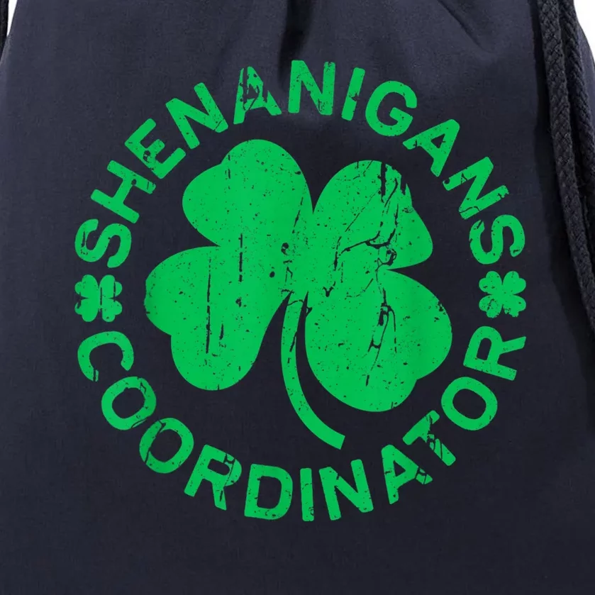 Shenanigans Coordinator Saint Patricks Day Drawstring Bag