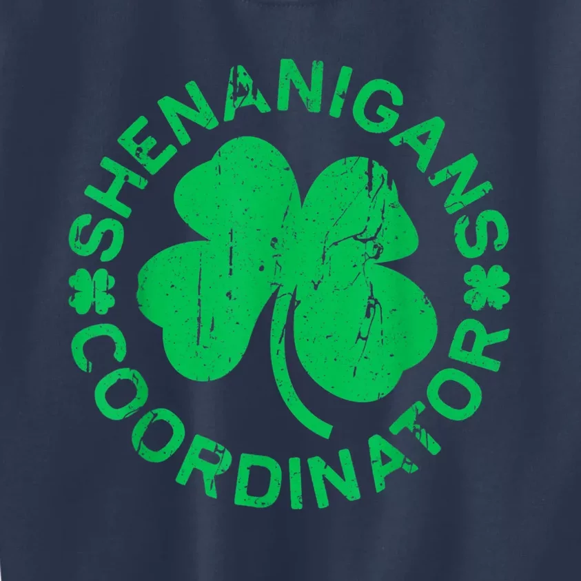 Shenanigans Coordinator Saint Patricks Day Kids Sweatshirt