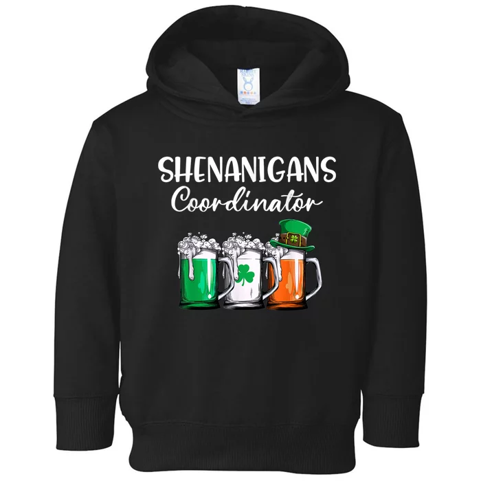 Shenanigans Coordinator St Patricks Day Green Gnomes Lovers Toddler Hoodie