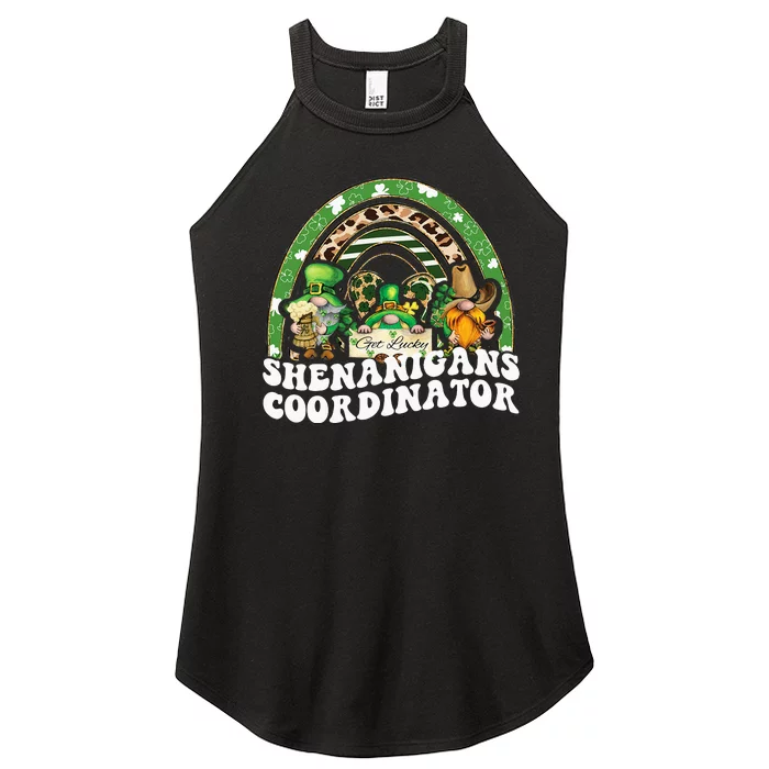 Shenanigans Coordinator St Patricks Day Gnomes Green Proud Women’s Perfect Tri Rocker Tank