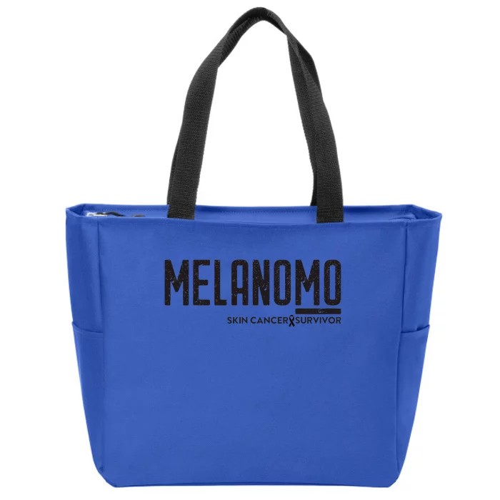 Skin Cancer Survivor Melanoma Awareness Zip Tote Bag