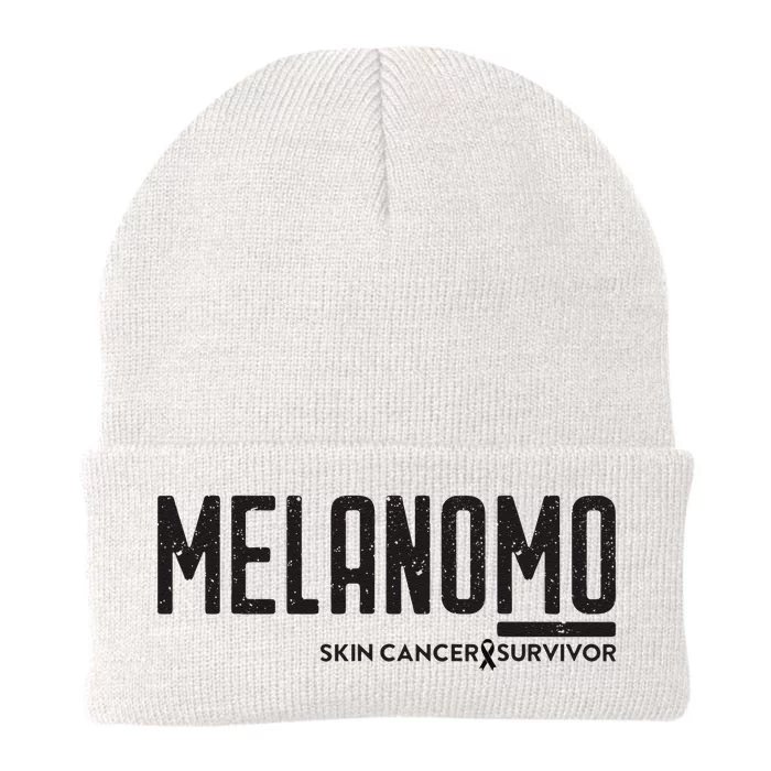 Skin Cancer Survivor Melanoma Awareness Knit Cap Winter Beanie