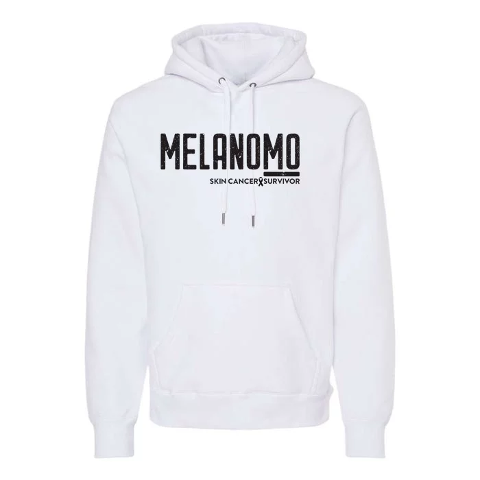 Skin Cancer Survivor Melanoma Awareness Premium Hoodie