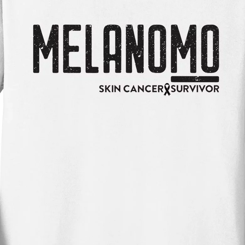 Skin Cancer Survivor Melanoma Awareness Kids Long Sleeve Shirt