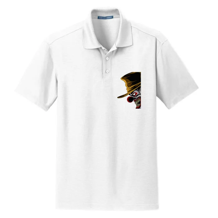 Scary Clown Dry Zone Grid Performance Polo