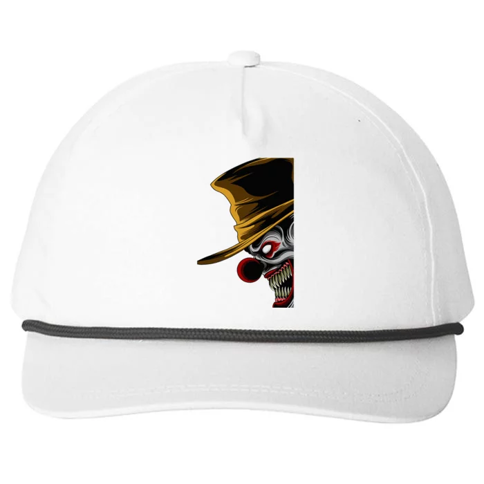 Scary Clown Snapback Five-Panel Rope Hat