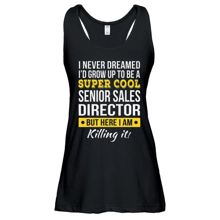 Super Cool Senior Sales Director Funny Gift Ladies Essential Flowy Tank