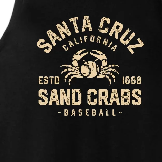 Santa Cruz Sand Crabs California Baseball Ladies Tri-Blend Wicking Tank