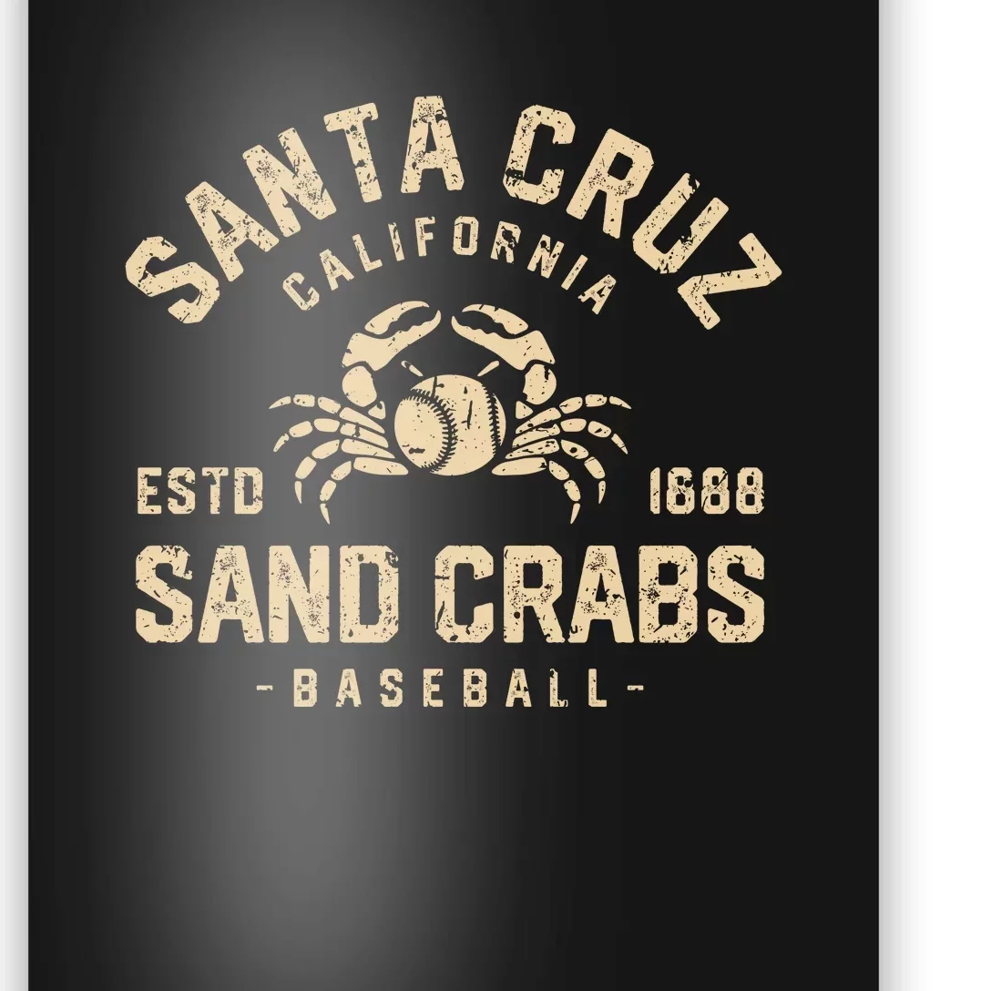 Santa Cruz Sand Crabs California Baseball Poster