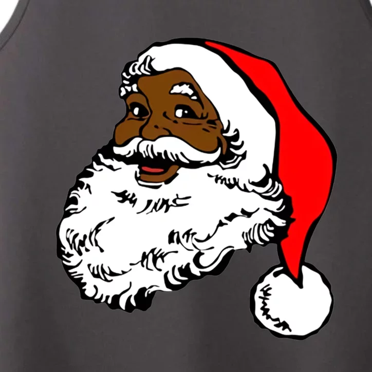 Santa Claus Santa Claus Cool Gift African American Pride Cute Gift Performance Tank