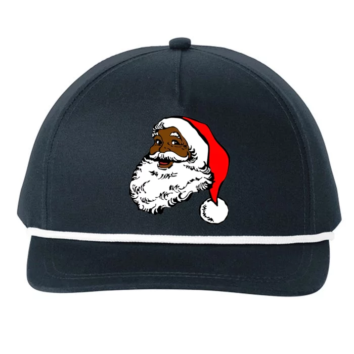 Santa Claus Santa Claus Cool Gift African American Pride Cute Gift Snapback Five-Panel Rope Hat