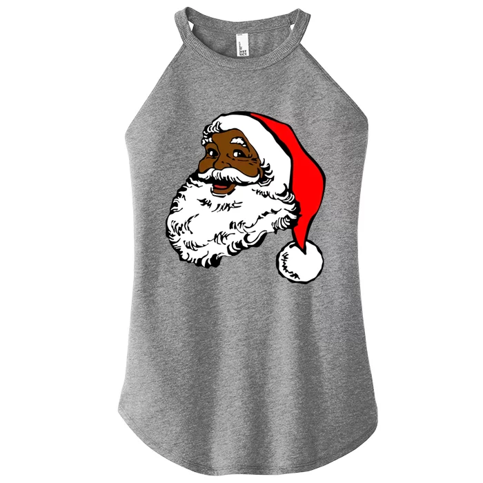 Santa Claus Santa Claus Cool Gift African American Pride Cute Gift Women’s Perfect Tri Rocker Tank